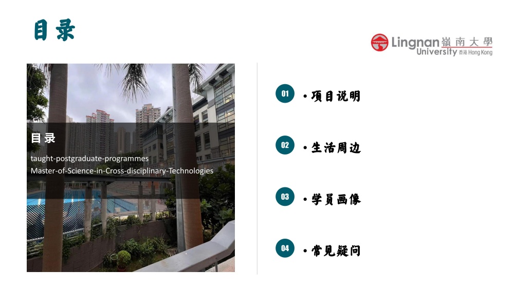 香港岭南大学融合科技硕士2025招生简章