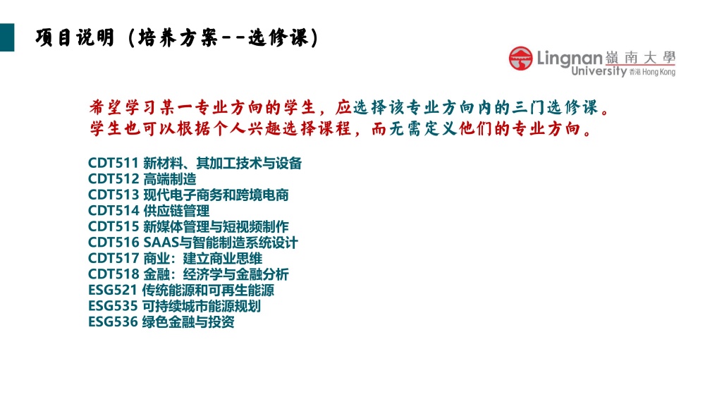 香港岭南大学融合科技硕士2025招生简章